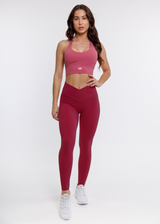 ButterBod High-Waisted Hourglass Leggings - Raspberry