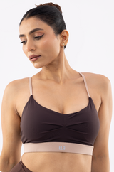 Butterbod™ Contrast Iconic Bra - Bean Brown