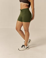 Ultraflex™ Dominator Tie-Front Shorts - Dark Olive