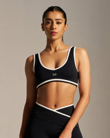 Butterbod™ Contrast Scoop Neck Bra - Black