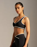 Butterbod™ Contrast Scoop Neck Bra - Black
