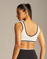 Butterbod™ Contrast Scoop Neck Bra - White