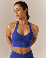 Ultraflex™ Ruched Halter Bra - Navy