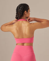 Ultraflex™ Ruched Halter Bra - Dusty Rose