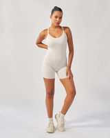 ButterBod™ Corset Bodysuit with built-in bra - White Sand