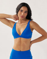 SportBod™ Plunge bralette - Kingfisher Blue