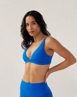 SportBod™ Plunge bralette - Kingfisher Blue
