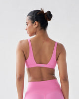 SportBod™ Plunge bralette - Cowgirl Pink