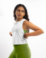 Muscle Tank Top - Frost White