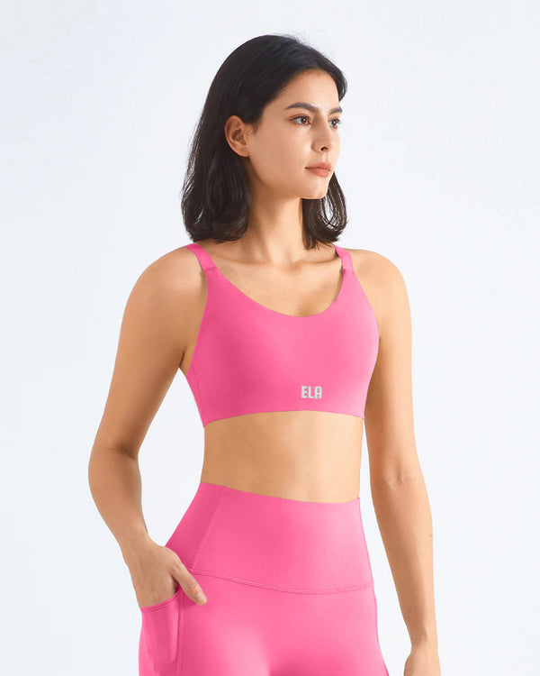 ButterBod™ Scoop neck adjustable band bra - Bubblegum Pink