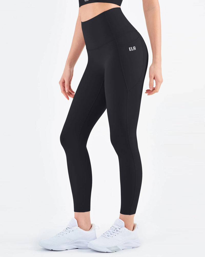 ButterBod™ HIGH-WAISTED LEGGINGS with Pockets - Black Candy