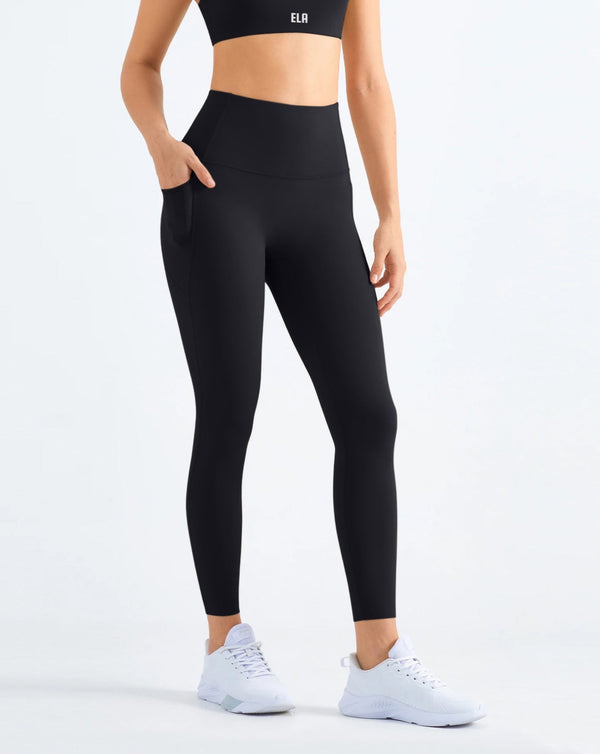 ButterBod™ HIGH-WAISTED LEGGINGS with Pockets - Black Candy