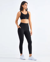 ButterBod™ HIGH-WAISTED LEGGINGS with Pockets - Black Candy