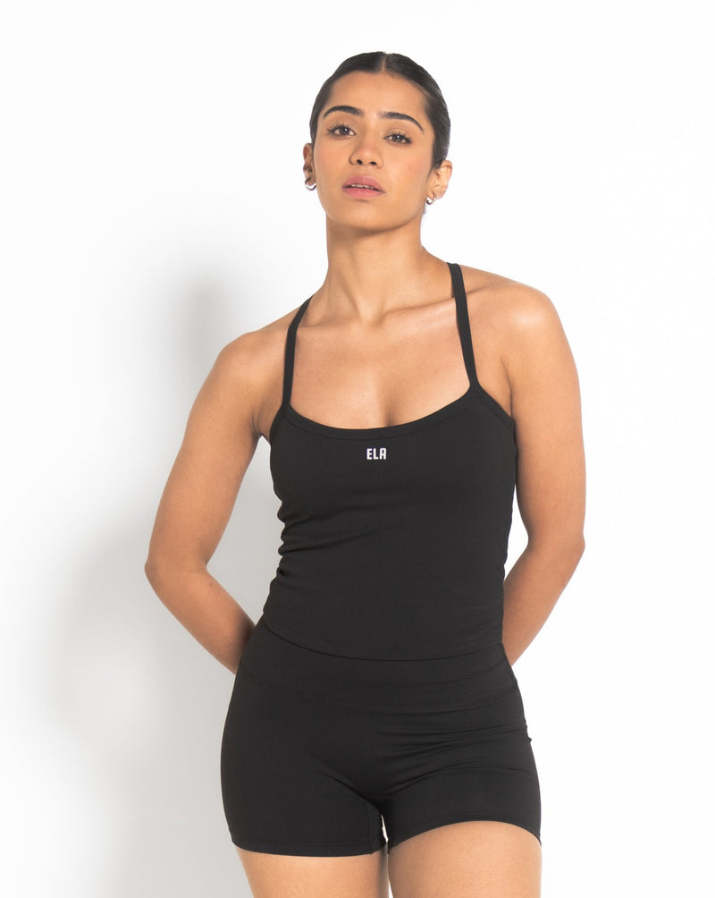 SportBod™ Tank Bra  - Black