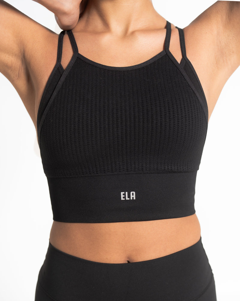 Layered Bra  - Black