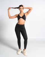 Twist front bralette - Black