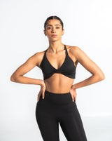 Twist front bralette - Black