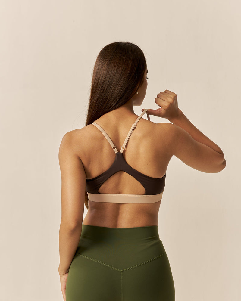 Butterbod™ Contrast Iconic Bra - Bean Brown