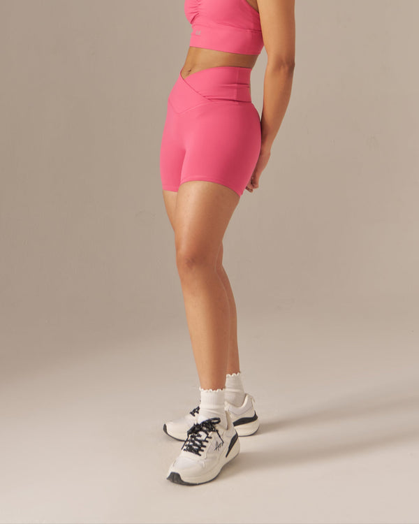 Ultraflex™ Wrap Waist Hourglass Shorts - Dusty Rose