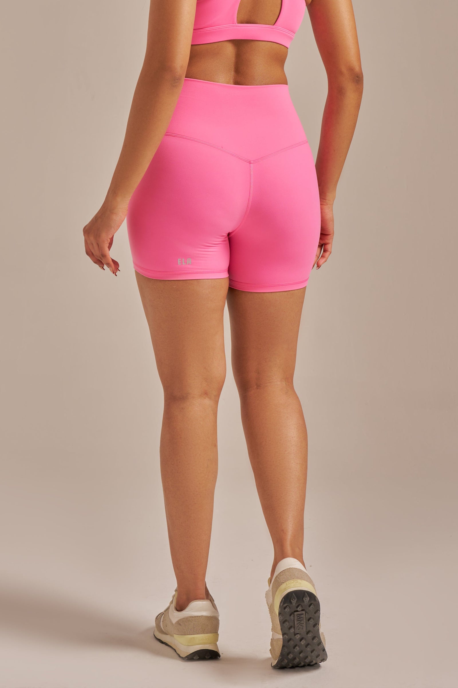 Ultraflex™ Dominator Tie-Front Shorts - Hot Pink – Ela Wear