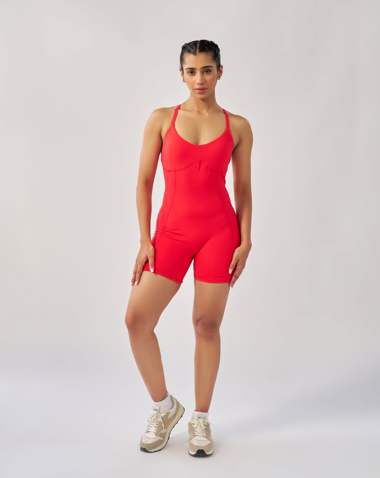 ButterBod™ Corset Bodysuit with built-in bra - Red Maple – Ela Wear