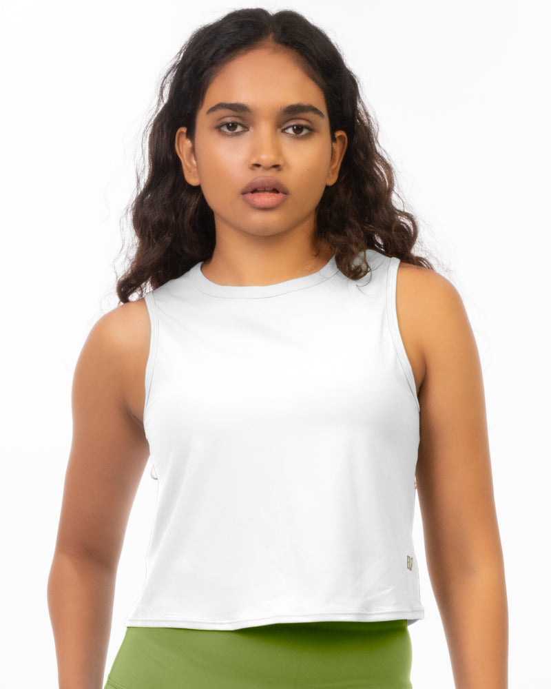 Muscle Tank Top - Frost White