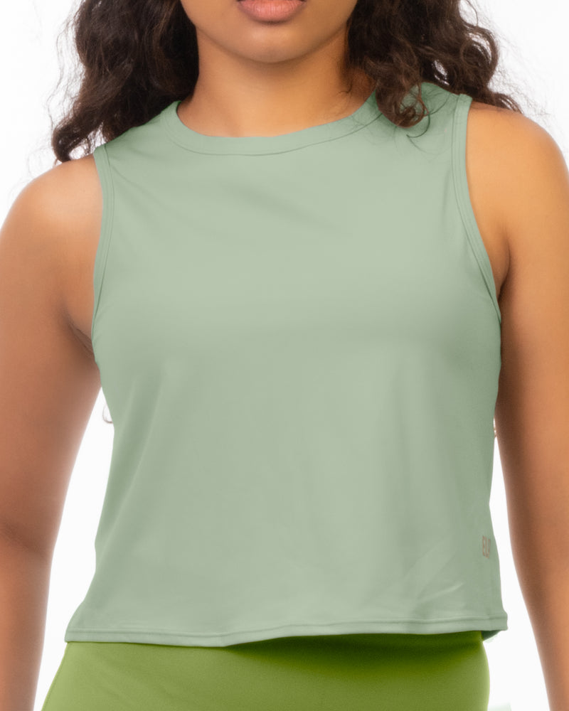 Muscle Tank Top - Sage Green