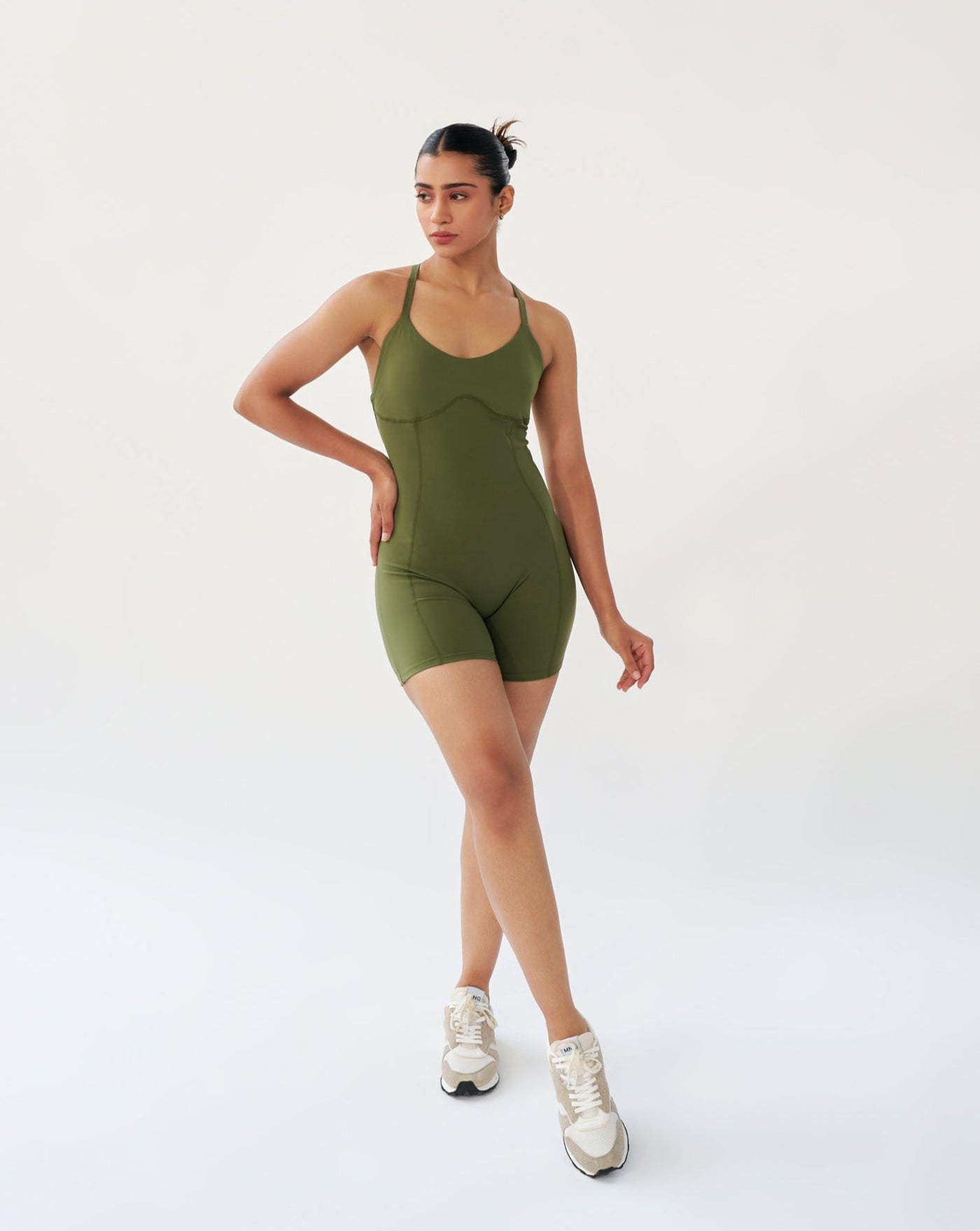 ButterBod™ Corset Bodysuit with built-in bra - Cactus Green – Ela Wear